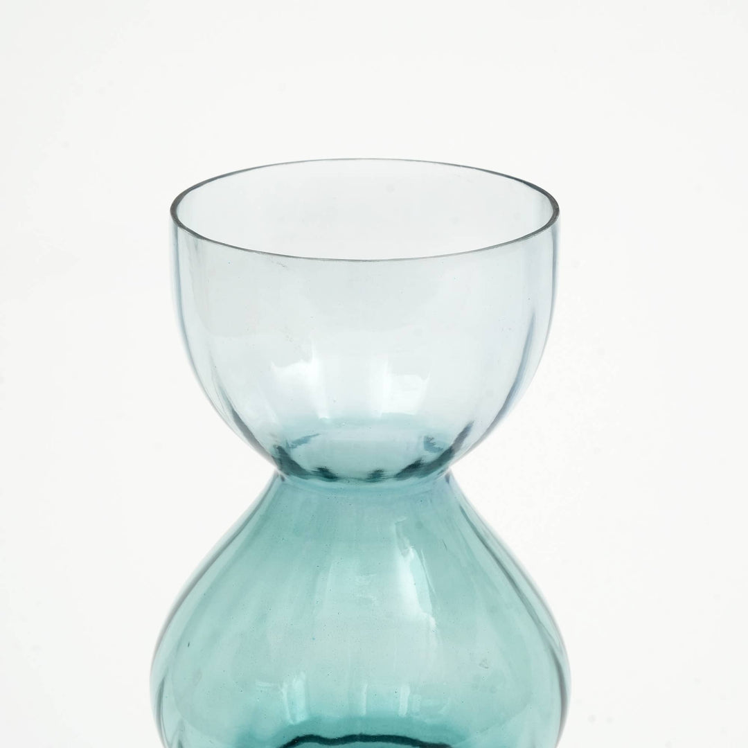 Glass Vase | Decorative Opulent Bauble Glass Vase | Luxurious Accent Vase for Stylish Home Interiors