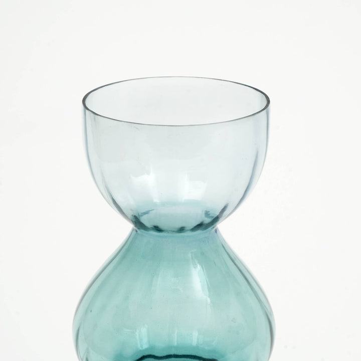 Glass Vase | Decorative Opulent Bauble Glass Vase | Luxurious Accent Vase for Stylish Home Interiors