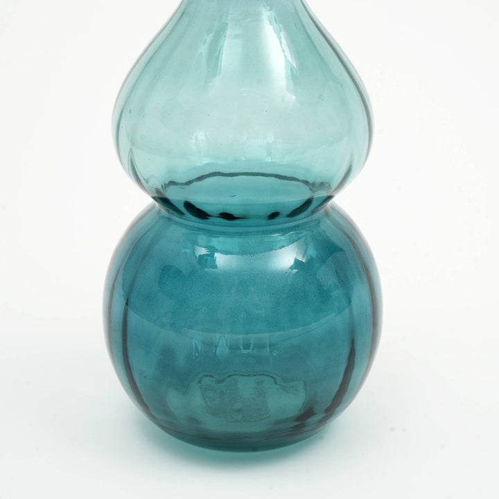 Glass Vase | Decorative Opulent Bauble Glass Vase | Luxurious Accent Vase for Stylish Home Interiors