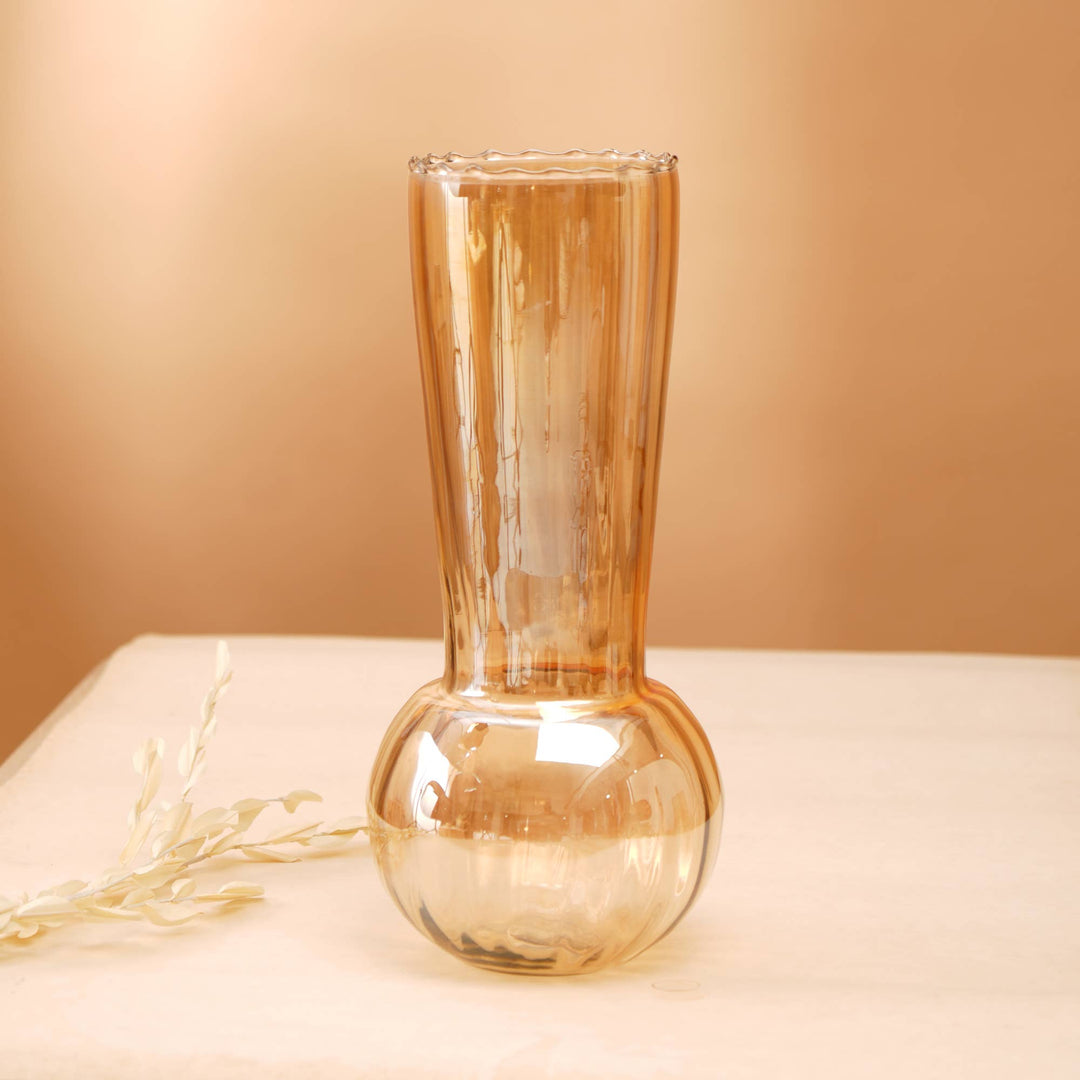 Glass Vase | Whimsy Whirlpool Large Vase | Unique Decorative Vase for Contemporary Home Decor