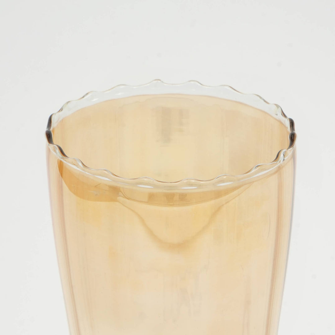 Glass Vase | Whimsy Whirlpool Large Vase | Unique Decorative Vase for Contemporary Home Decor