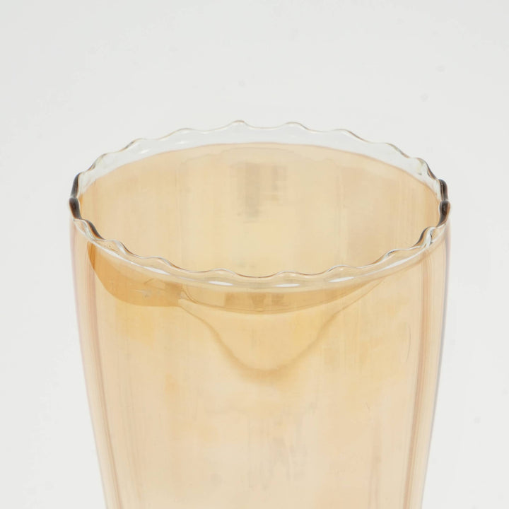 Glass Vase | Whimsy Whirlpool Large Vase | Unique Decorative Vase for Contemporary Home Decor
