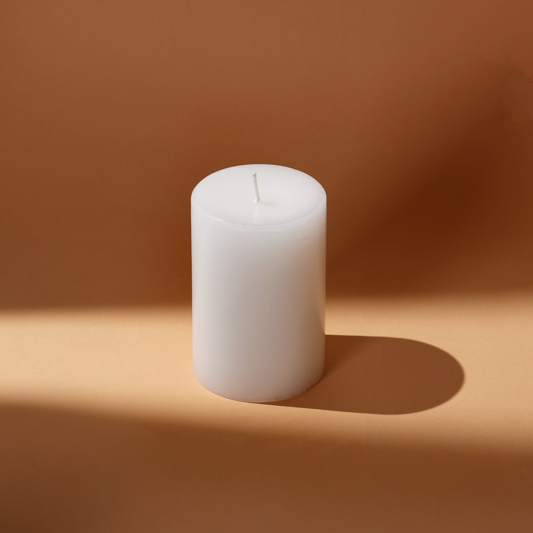 Hand-Poured Unscented Pillar Candle