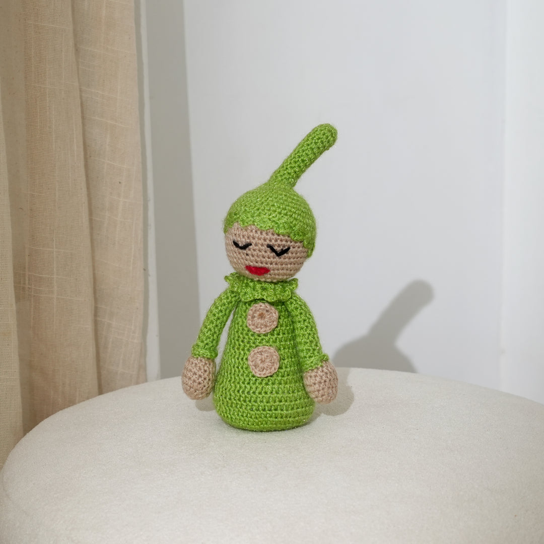 Artisan Crochet Tikki Doll | Soft Woolen Cotton Toy for Gifting