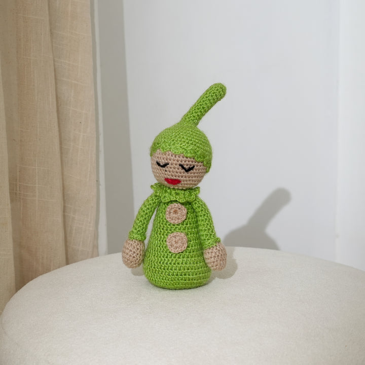 Artisan Crochet Tikki Doll | Soft Woolen Cotton Toy for Gifting