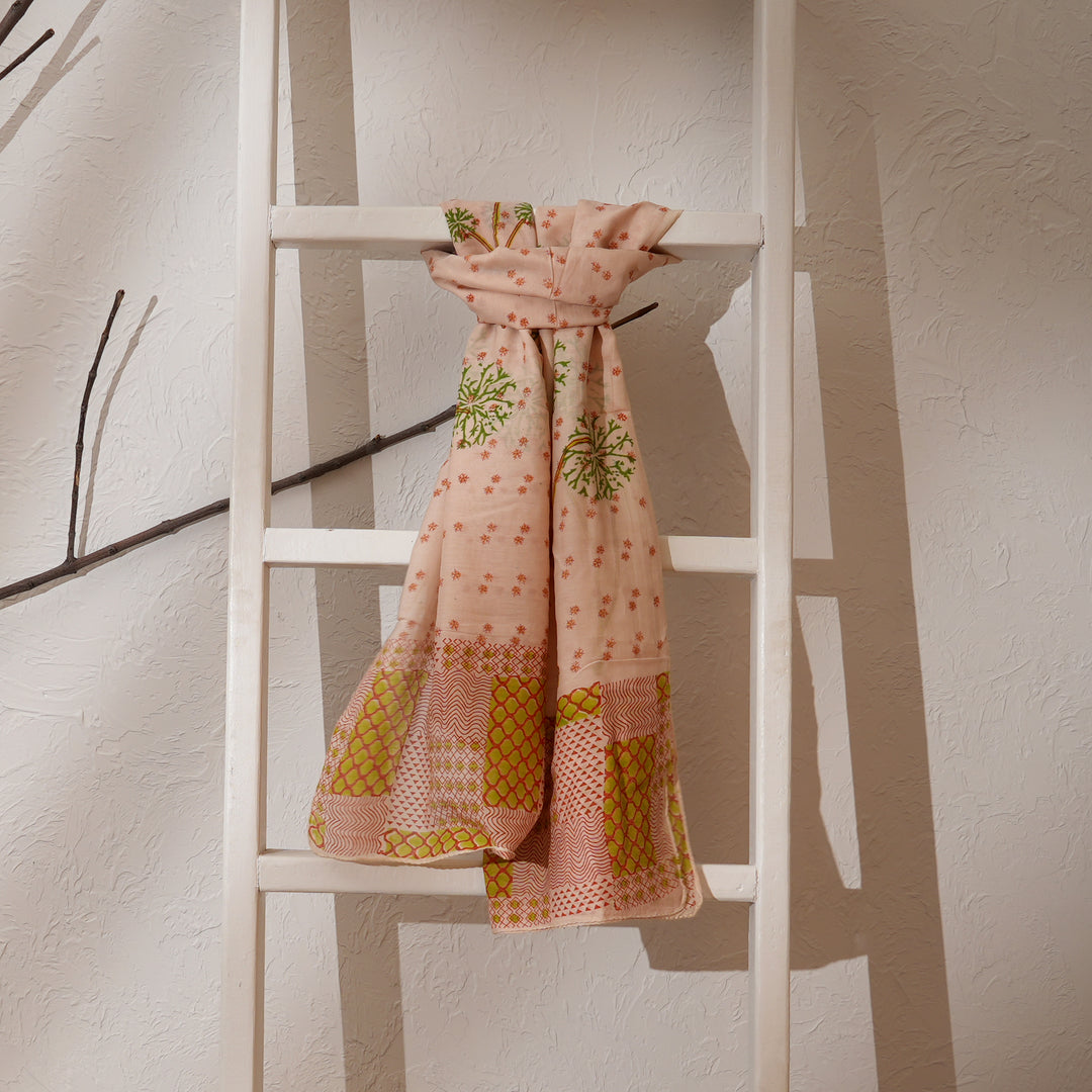 Sanganeri Hand Block Print Scarf
