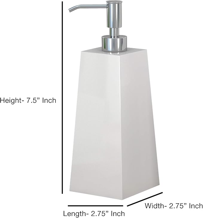 Elegant Soap/Lotion Pump, White