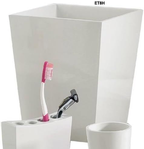 Resin Wastebasket, 7Qt, White