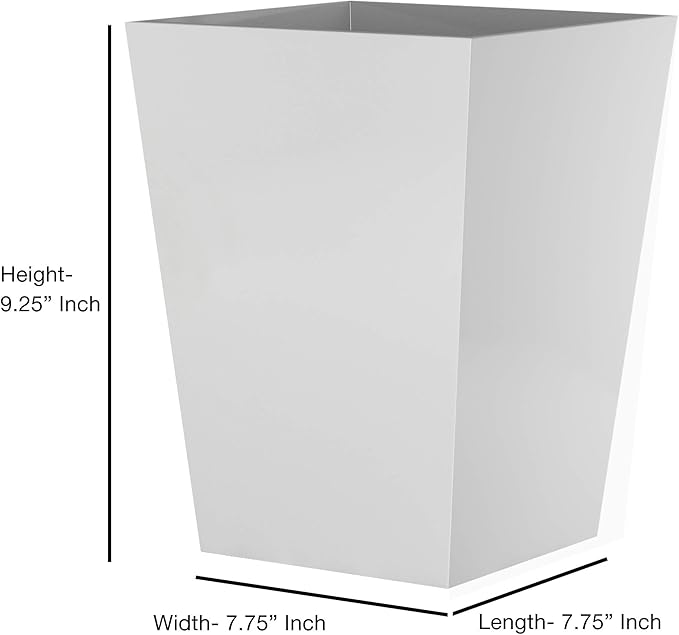 Resin Wastebasket, 7Qt, White