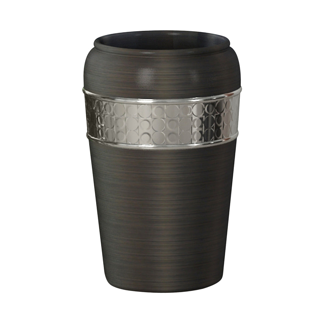 Stainless Steel Bathroom Tumbler Cup | Decorative Rinse Cup,Drinking Glass,Toothbrush & Makeup Brush Holder for Vanity Countertops,Sink & Desk | Orb
