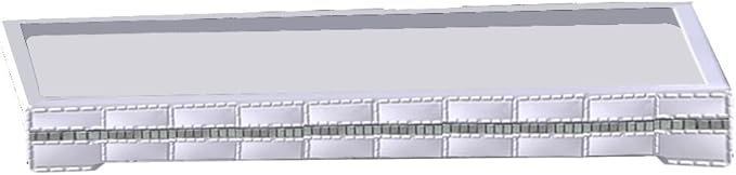 Resin Organizer Tray for Bathroom Vanity Countertops, Closets, Dresser | White