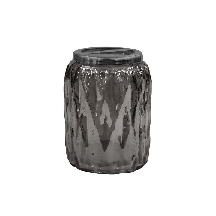 Glacier Toothbrush Holder | Compact Multi Slot Holder for Toothbrushes, Razors & Makeup Accessories | Smoke