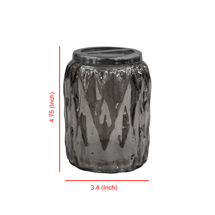 Glacier Toothbrush Holder | Compact Multi Slot Holder for Toothbrushes, Razors & Makeup Accessories | Smoke