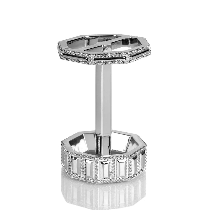 Resin Toothbrush Holder | Chrome Finish | 3"x4.35"x3"