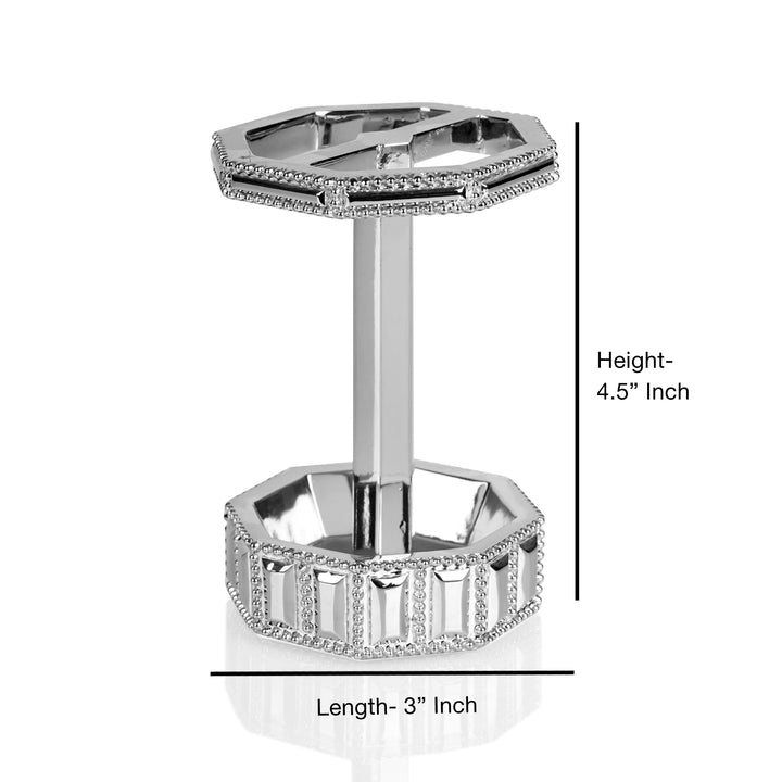 Resin Toothbrush Holder | Chrome Finish | 3"x4.35"x3"