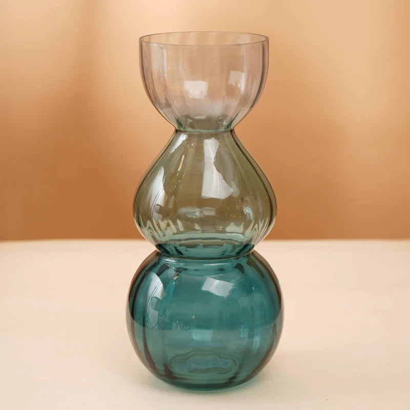 Decorative Opulent Bauble Glass Vase-6.50X14"