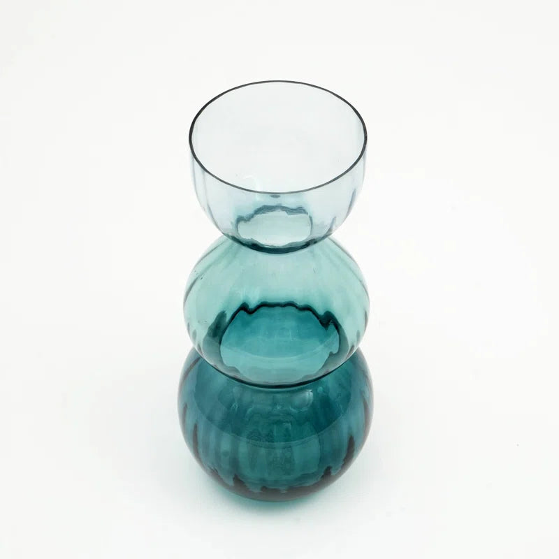 Decorative Opulent Bauble Glass Vase-6.50X14"