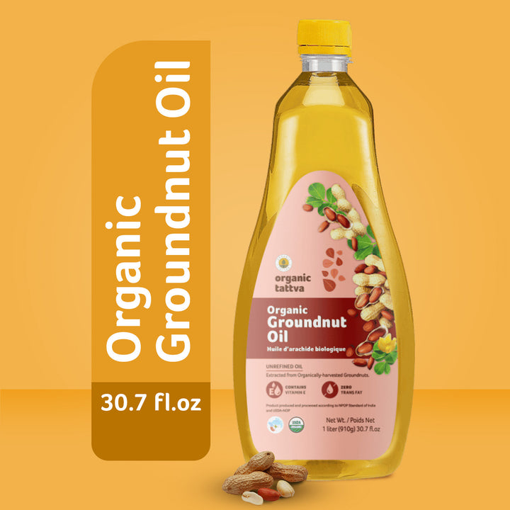 Organic Groundnut Oil 1 Litre Pack of 12