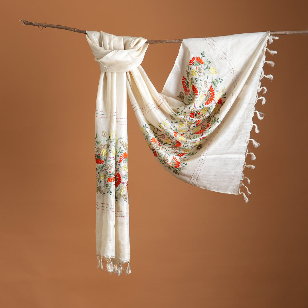 Chamba Rumal Tussar Silk Dupatta