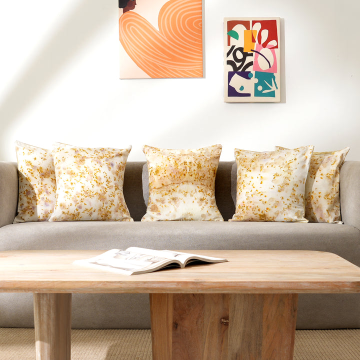 Modern Abstract Throw Pillow Cover | Casement & Bamboo Blend