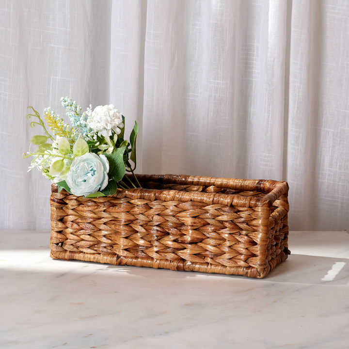Natural Grass Reed Storage Box | Handwoven Ecofriendly Organizer