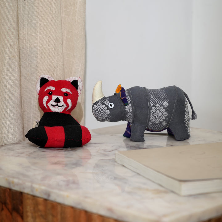 Adorable Handmade Red Panda Plush Toy | Sustainable Play & Unique Decor