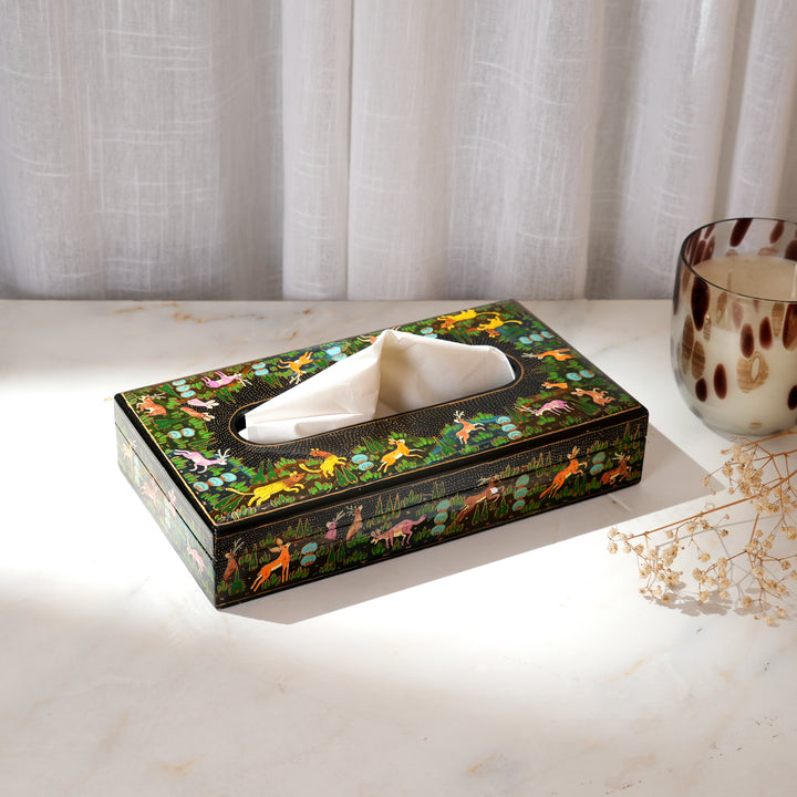 Handcrafted Paper Mache Tissue Box Cover