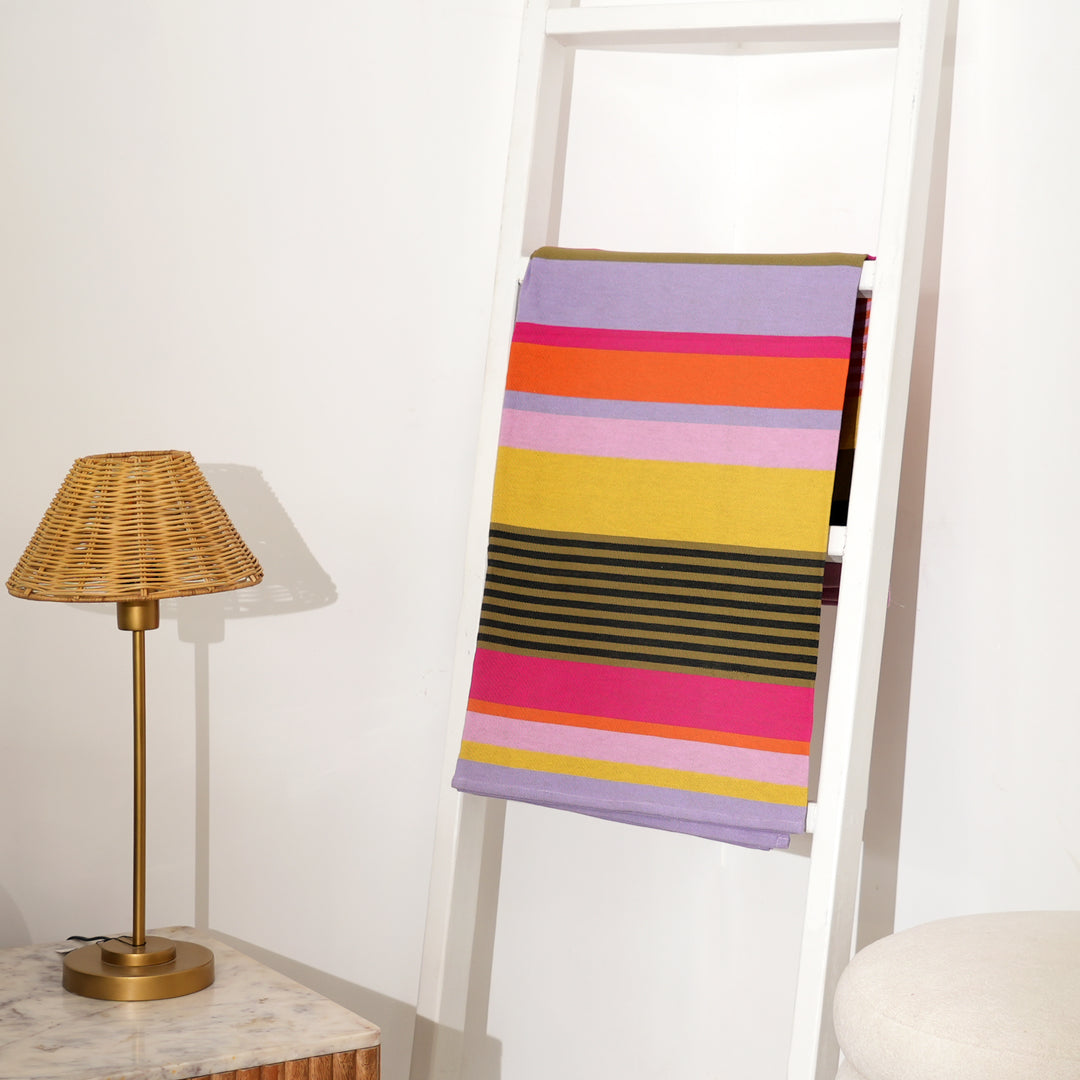 Mahura Weaves Handwoven Cotton Table Runner | Artisan Crafted Home Decor