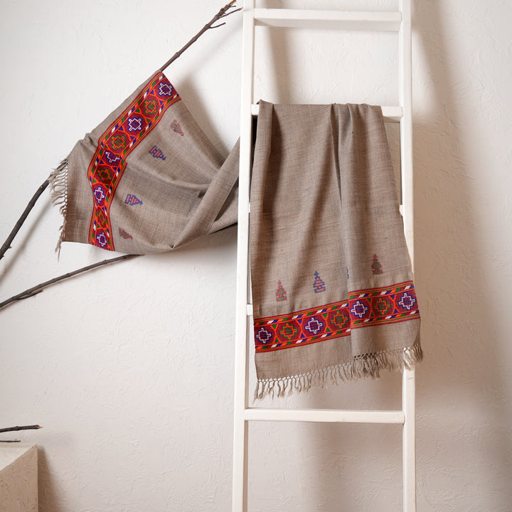 Pashmina Stole with Traditional Kullu Weave
