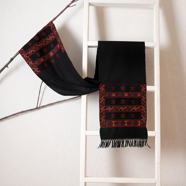 Pashmina Muffler with Traditional Kullu Weave