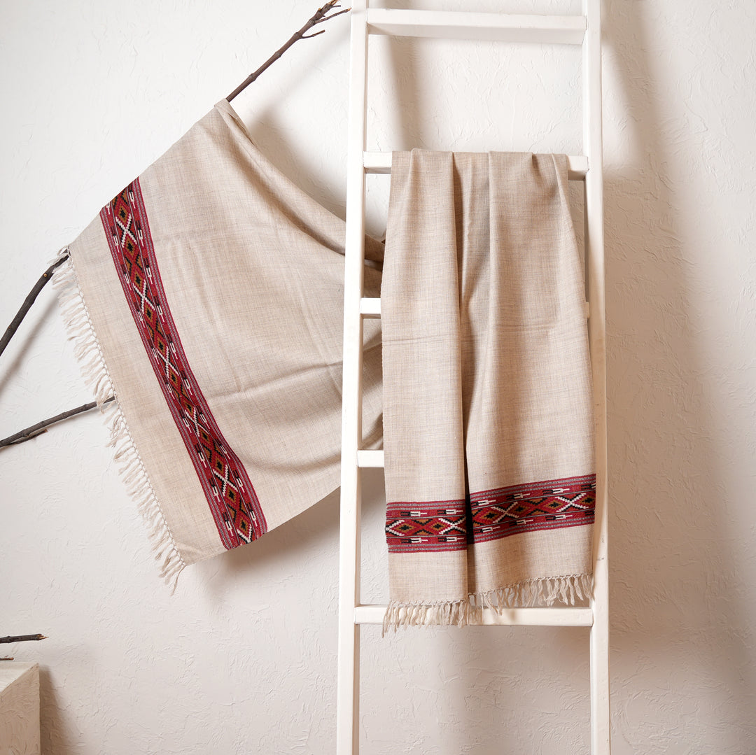 Pashmina Shawl  with Traditional Kullu Weave