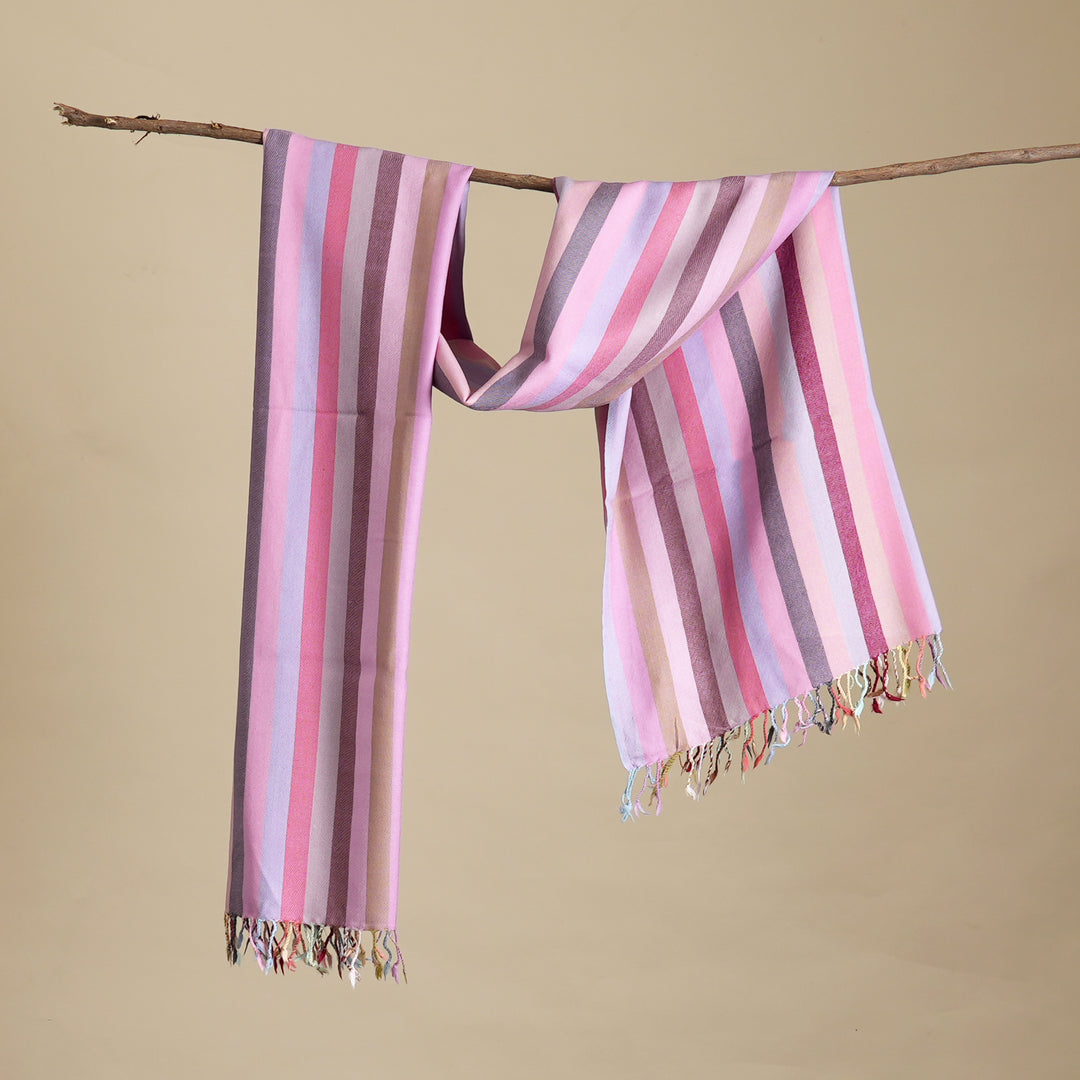 Luxurious Multicolor Handwoven Merino Wool Stole | Soft, Warm & Stylish