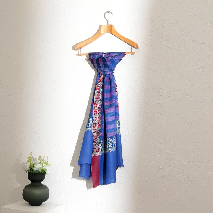 Ikkat Pashmina Shawl | Multicolor, 80"x40"