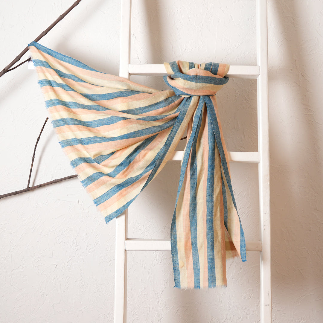 Pashmina Stripes Stole | Multicolor, 80"x28"