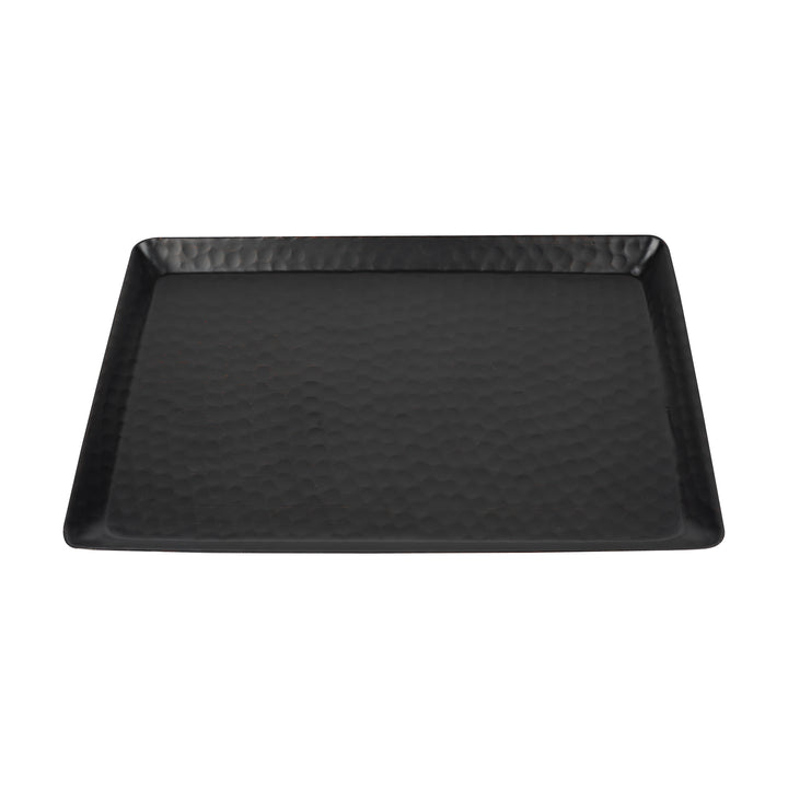 Vanity Tray | Hammered Rectangular Vanity Tray With Padded Bottom | Oil Rubbed Bronze