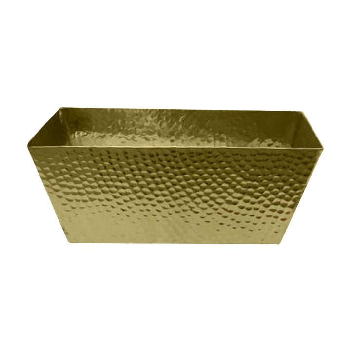 Hammered Metal Vanity Toilet Tank Tray | Shiny