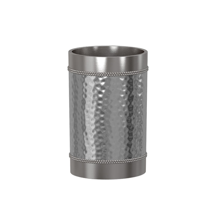 Stainless Steel Bathroom Tumbler Cup | Decorative Rinse Cup | Toothbrush & Makeup Brush Holder for Vanity Countertops,Sink & Desk | Shiny Finish