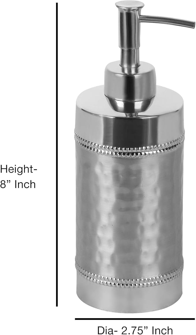 4 Pcs Stainless Steel Bath Accessory Set for Vanity Countertops Includes Soap Dish, Toothbrush Holder, Tumbler, Soap and Lotion Pump