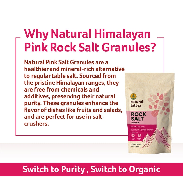Natural Tattva Himalayan Rock Salt 2 lbs Pack of 10