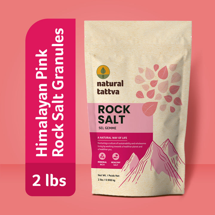 Natural Tattva Himalayan Rock Salt 2 lbs Pack of 10