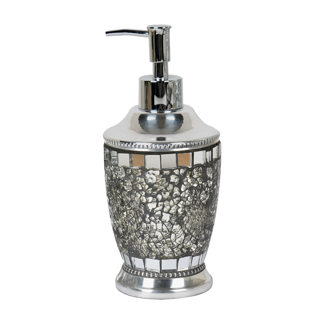 Liquid Soap Dispenser Pump Bottle | Bathroom Vanity & Kitchen Sink,Holds Soap,Lotion & Sanitizer | Ice Mosaic