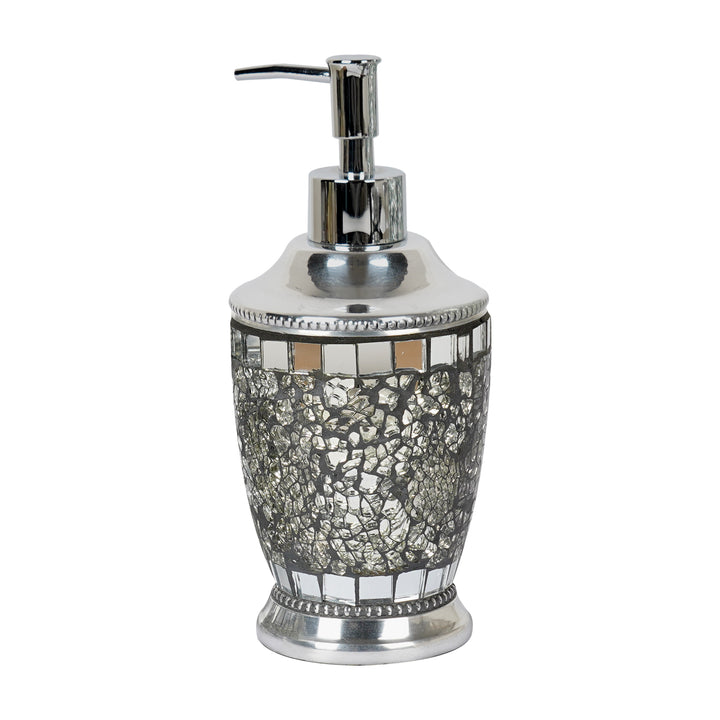 Liquid Soap Dispenser Pump Bottle | Bathroom Vanity & Kitchen Sink,Holds Soap,Lotion & Sanitizer | Ice Mosaic