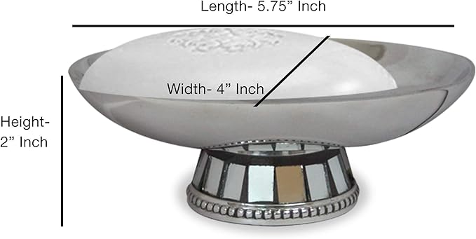4 Pcs Stainless Steel Bath Accessory Set for Vanity Countertops Includes Soap Dish, Toothbrush Holder, Tumbler, Soap and Lotion Pump | Glass Mosaic Finish