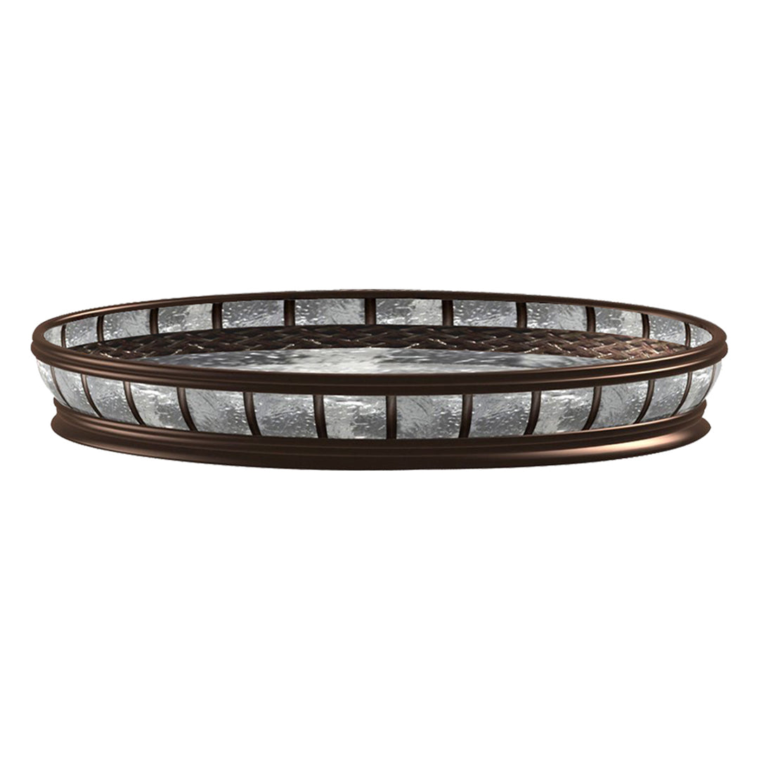 Resin Organizer Tray for Bathroom Vanity Countertops,Closets,Dressers | Oil Rubbed Bronze Finish