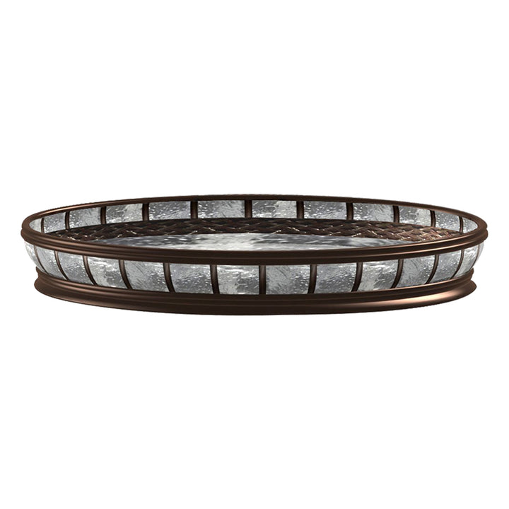 Resin Organizer Tray for Bathroom Vanity Countertops,Closets,Dressers | Oil Rubbed Bronze Finish