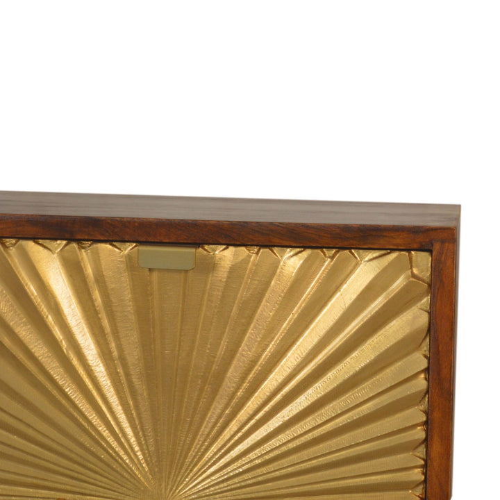 Solid Wood Manila Gold Nightstand