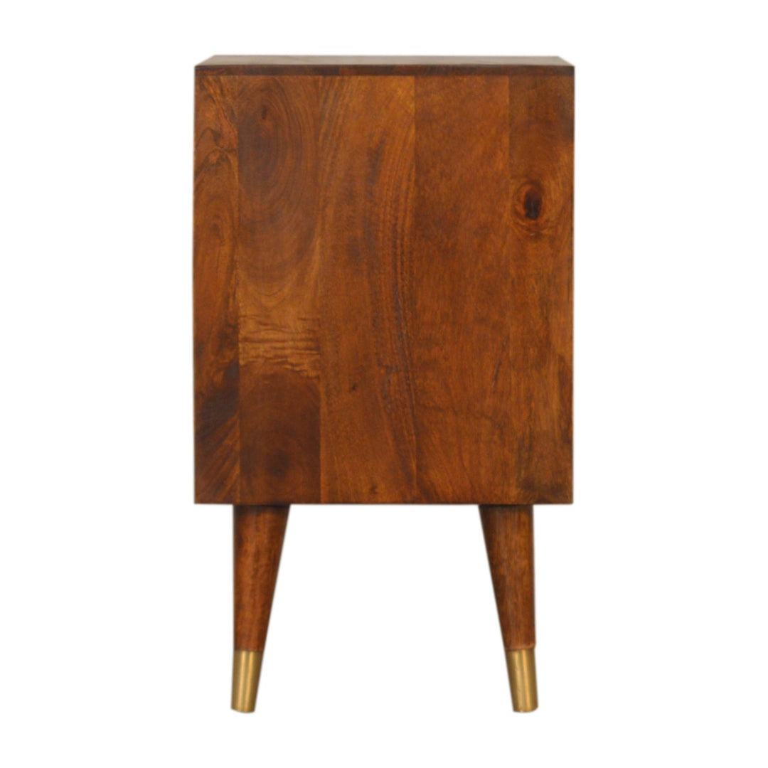 Solid Wood Manila Gold Nightstand