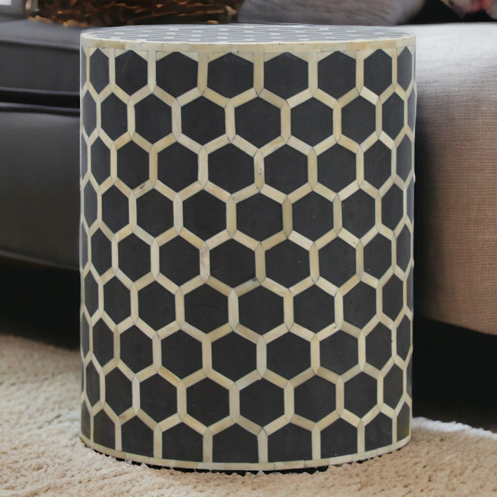 Bone Inlay Occasional Stool