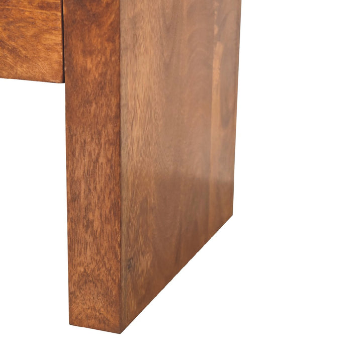 Solid Wood Darcy Bedside, 1-Drawer, Chestnut, Brown