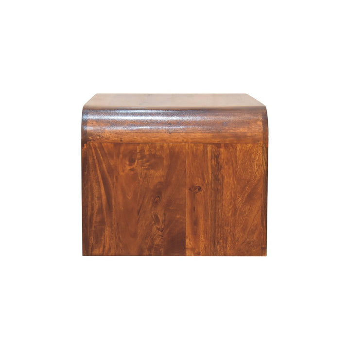 Solid Wood Darcy Coffee Table, 2-Drawers, Chestnut, Dark Brown